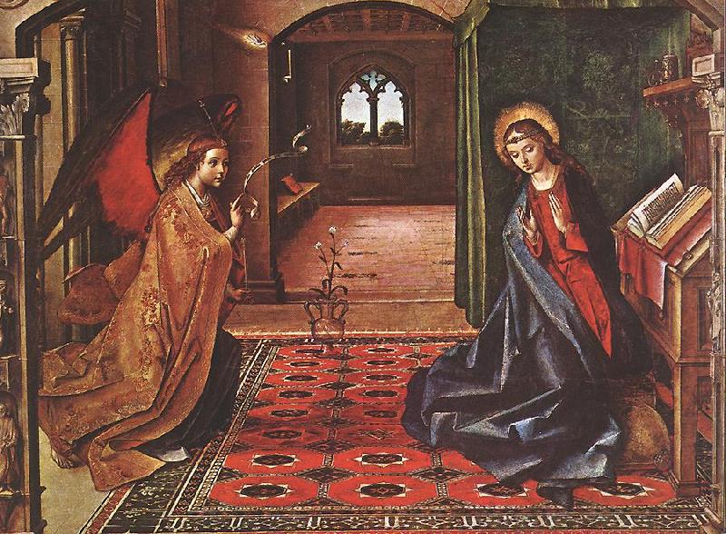 BERRUGUETE, Pedro Annunciation xnitte china oil painting image